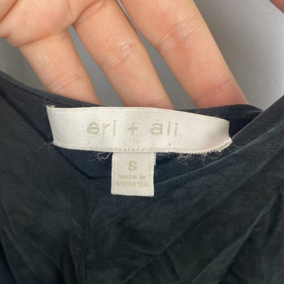 ANTHROPOLOGIE Eri+Ali Aria Black Flowy Slip Dress - Size Small - Picture 7 of 12